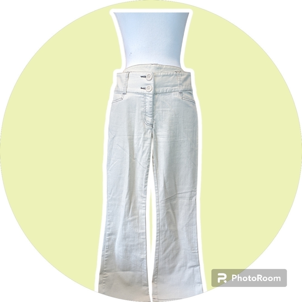 International Concepts Summer Cream White Pants SZ 6